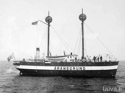 Majakkalaiva Kemi Äransgrund-nimisenä Helsingissä vuonna 1918.